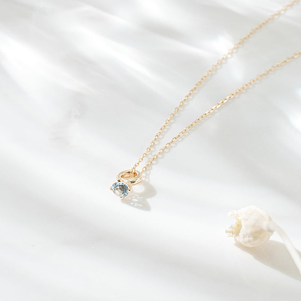 [Made-to-order] K10 birthstone necklace |60-8001-8012