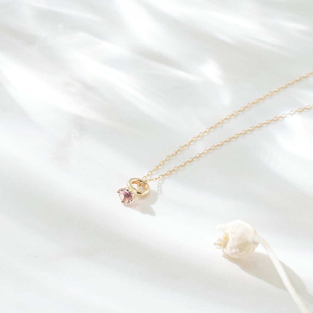 [Made-to-order] K10 birthstone necklace |60-8001-8012