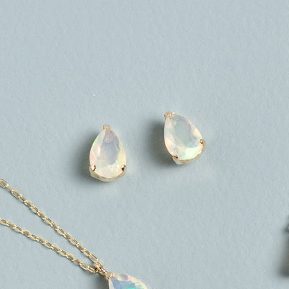 K10 Opal Earrings | 43-7994 [Made to order]