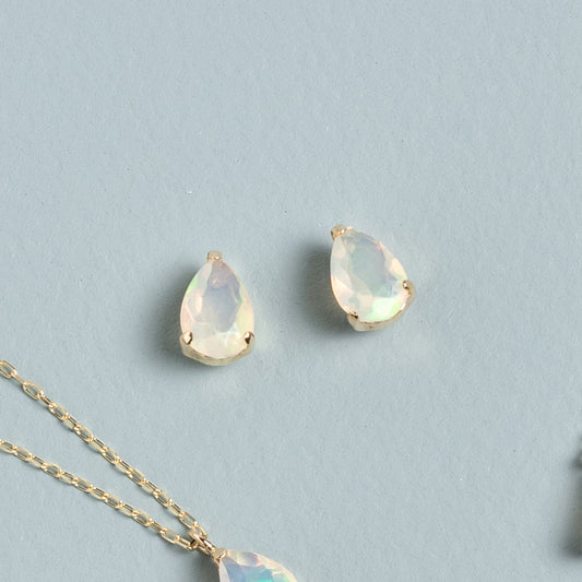 K10 opal earrings｜43-7994