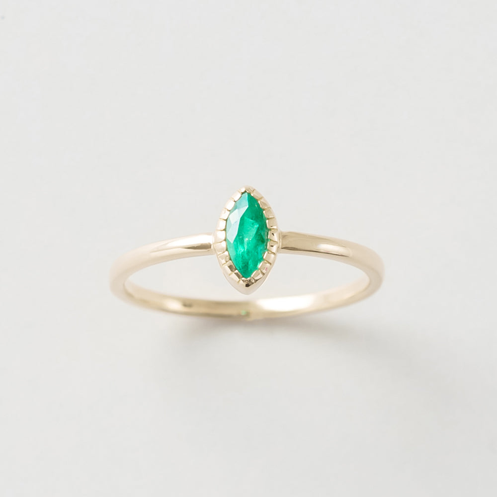 [Made-to-order] K18/K10 emerald ring｜20-4505 4530 