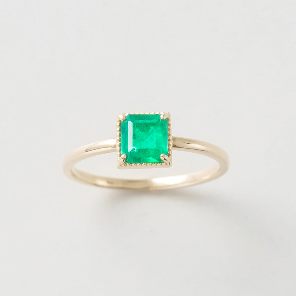 [Made-to-order] K18/K10 emerald ring｜20-4504 4529 