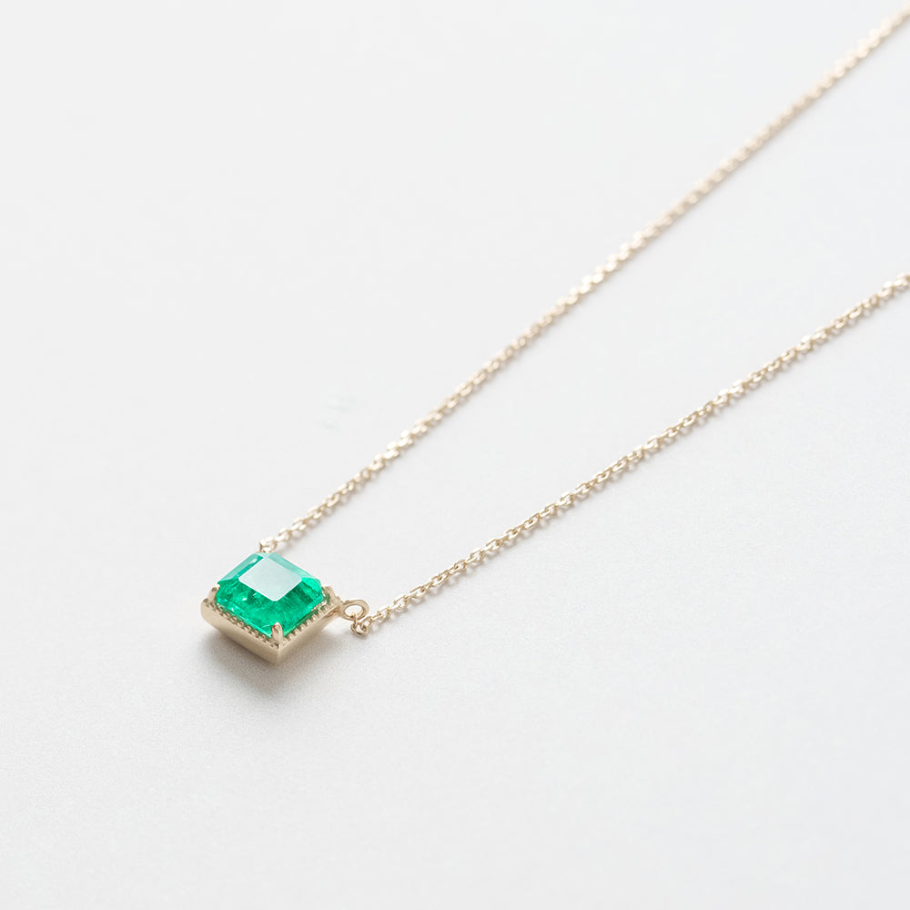 [Made to order] K18/K10 emerald necklace | 60-9310 9325