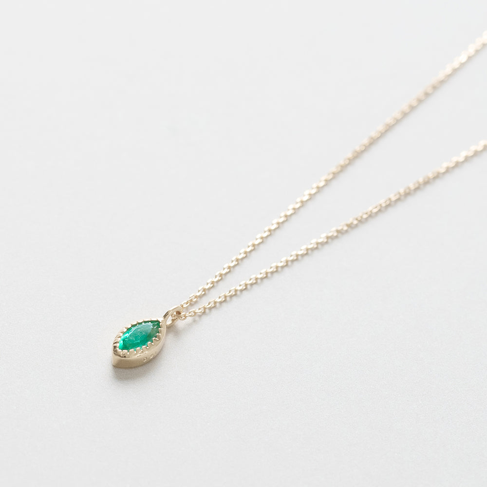 [Made-to-order] K18/K10 emerald necklace｜60-9311 9326 