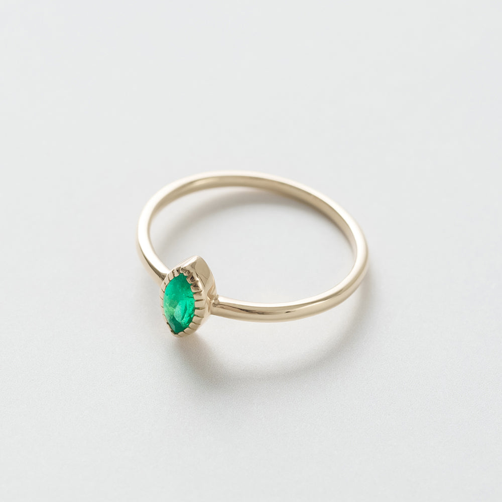 [Made-to-order] K18/K10 emerald ring｜20-4505 4530 