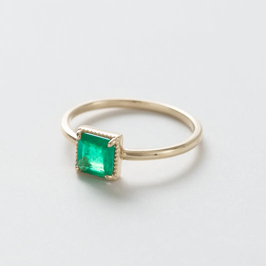 [Made-to-order] K18/K10 emerald ring｜20-4504 4529 
