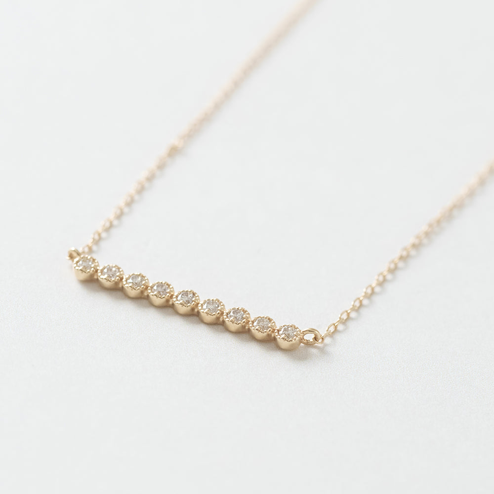 [Made to order] K18 diamond necklace | 60-9302 