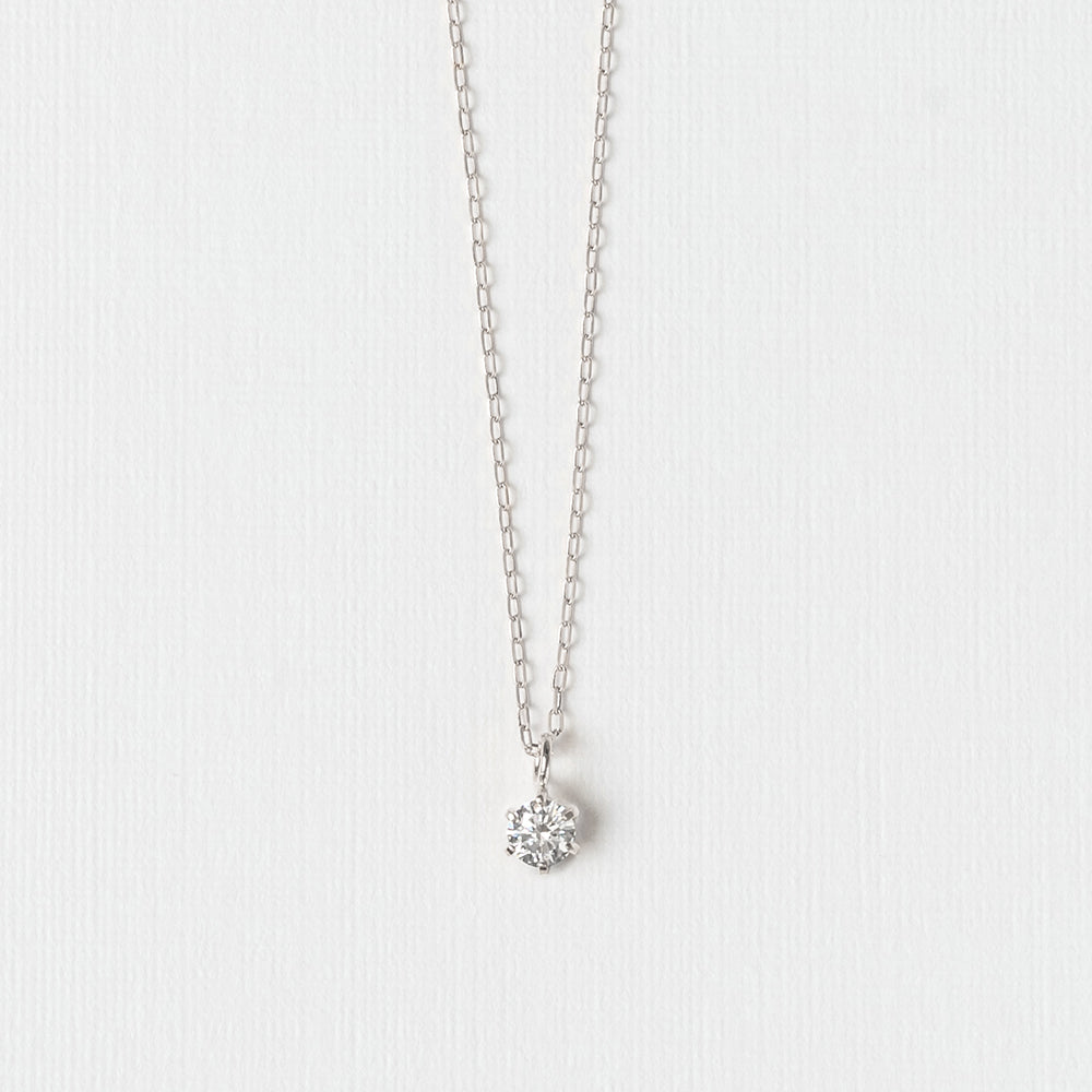 K18 diamond 0.10ct necklace | 66-7643-44-45