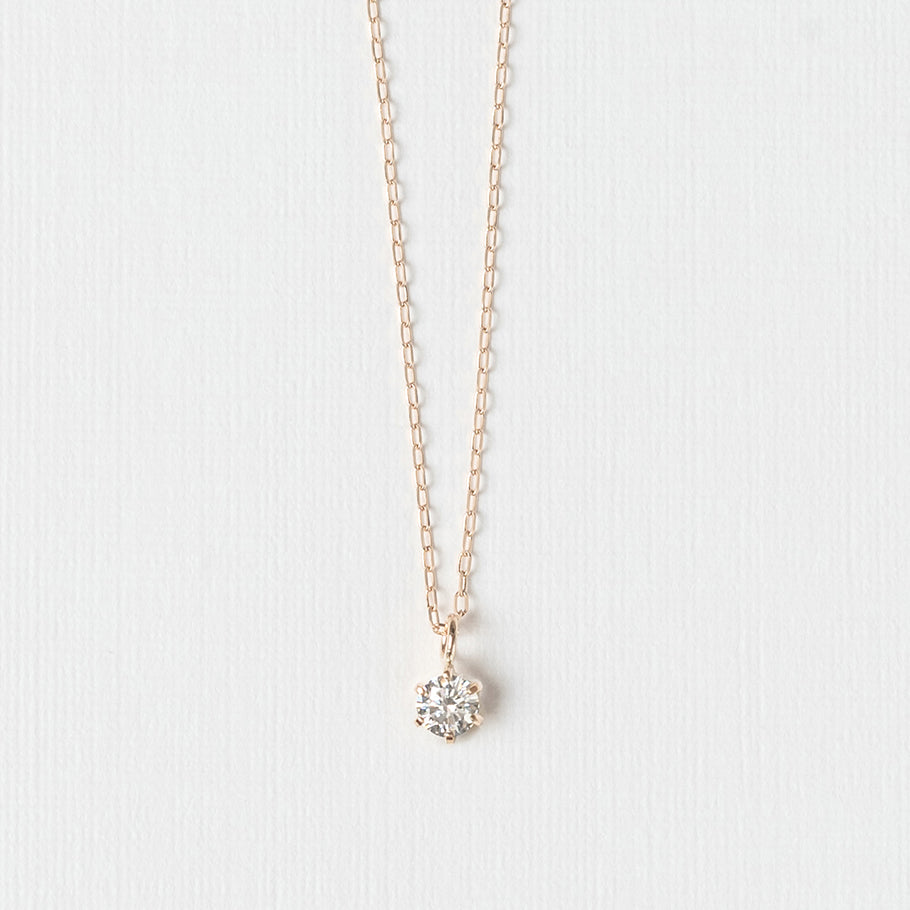 K18 diamond 0.10ct necklace | 66-7643-44-45