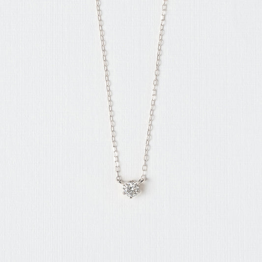 K18WG ダイヤモンド 0.10ct ネックレス ｜66-8979