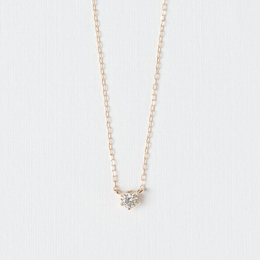 K18PG ダイヤモンド 0.10ct ネックレス ｜66-8978