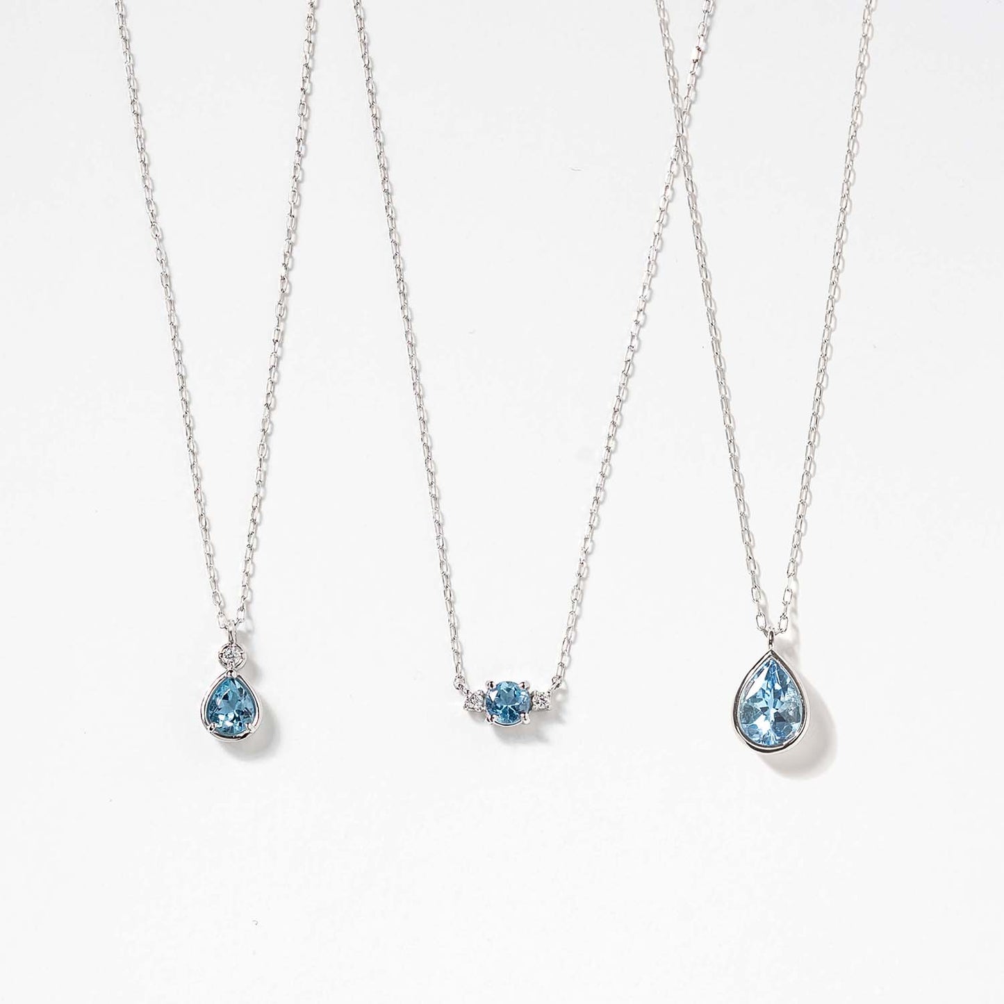 March Pisces BIRTHSTONE Aquamarine Crystal Earrings and Necklace Set With  Swarovski Crystals and Sterling Silver - Etsy