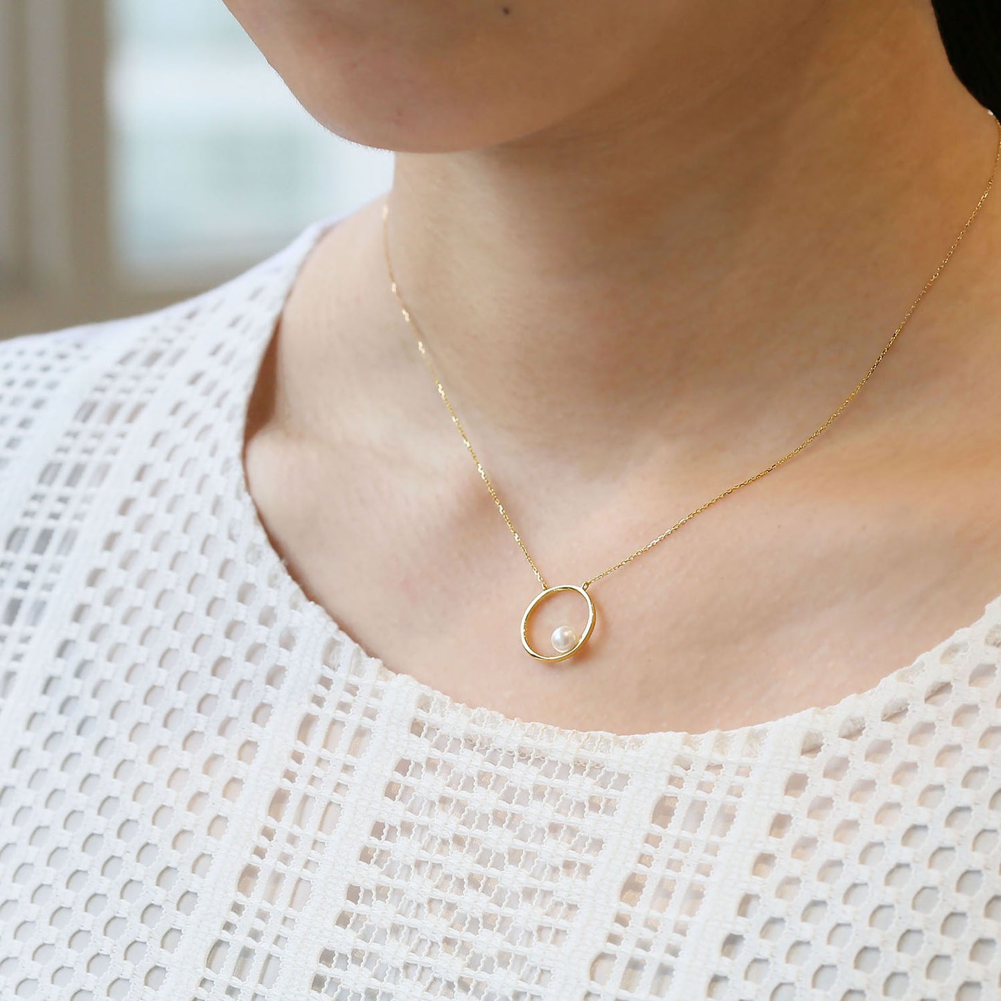K18YG Akoya pearl necklace |96-1208