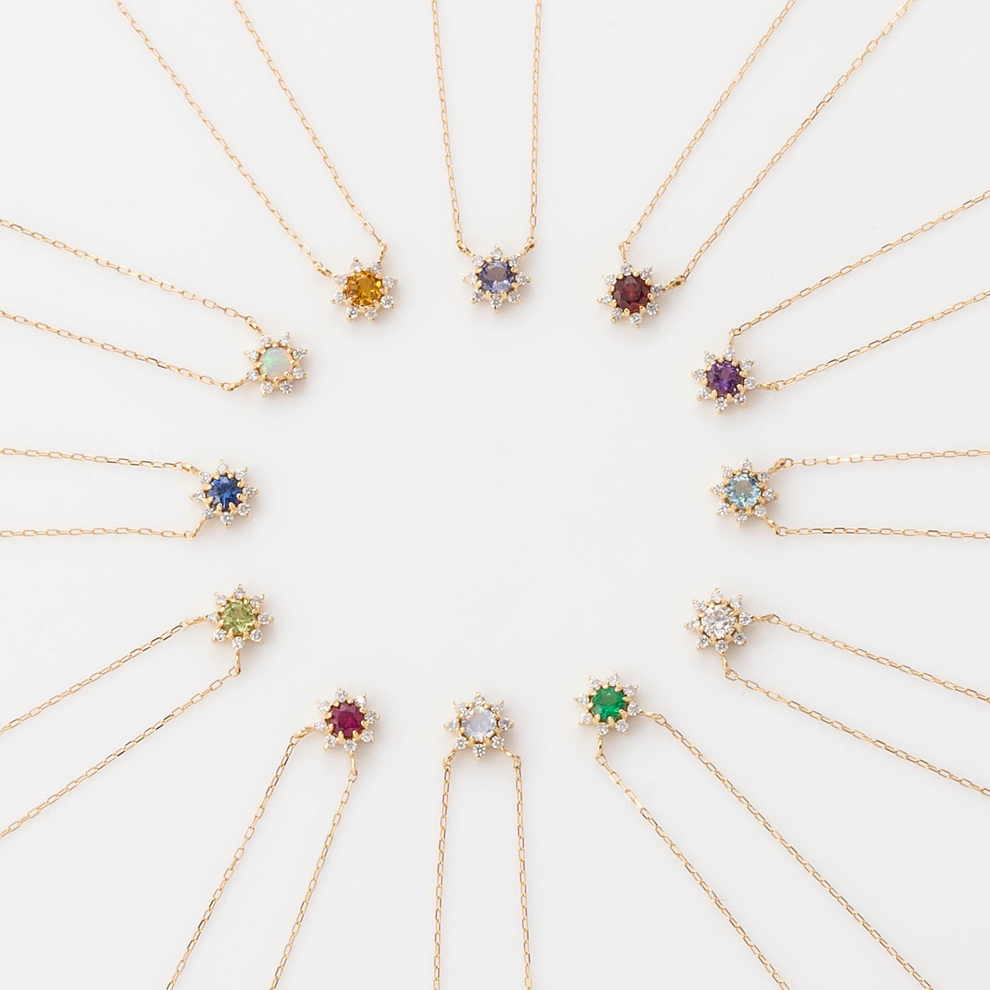 K18 Birthstone Necklace | 96-1095-1106