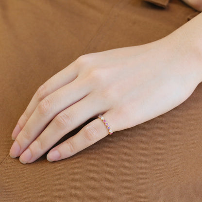 [Made to order] K18 color stone pinky ring | 96-2136-37-38