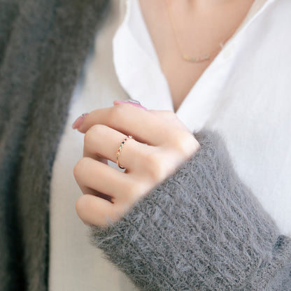 [Made to order] K10 Seven Stone Ring | 95-1103