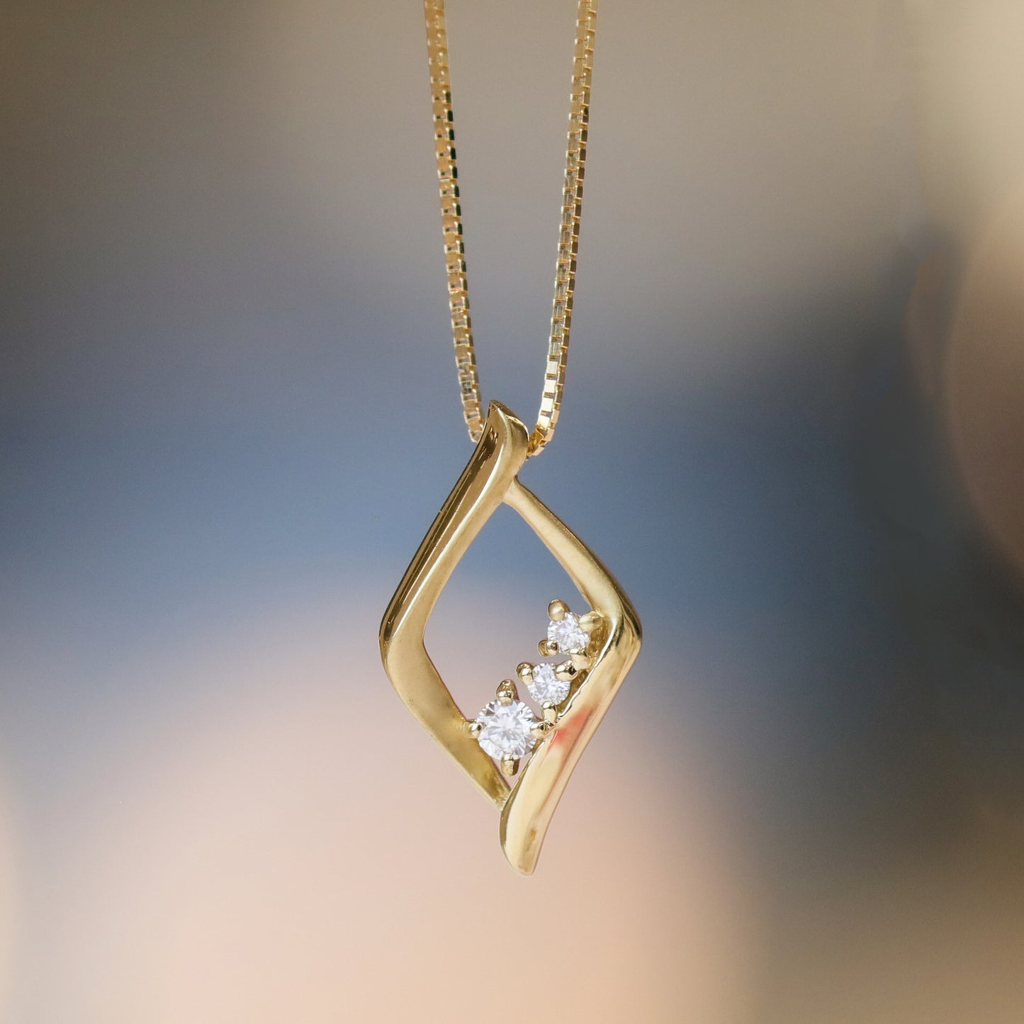 Diamantcollier mit Box |96-1217