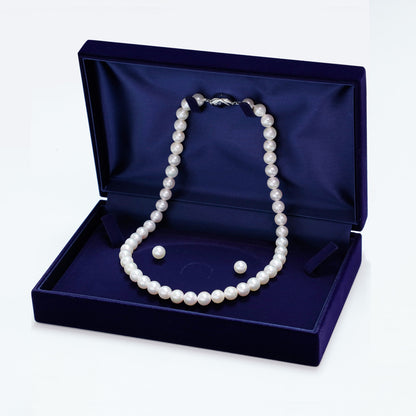 Shell Pearl / Shell Pearl Necklace &amp; Earrings or Pierce Set | 63-8056-8057