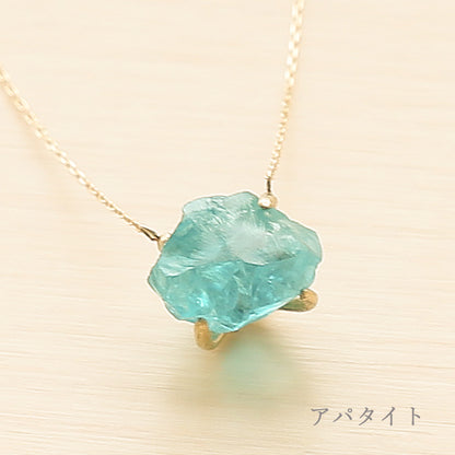 [Made to order] K10 color stone necklace | 60-8685-8693