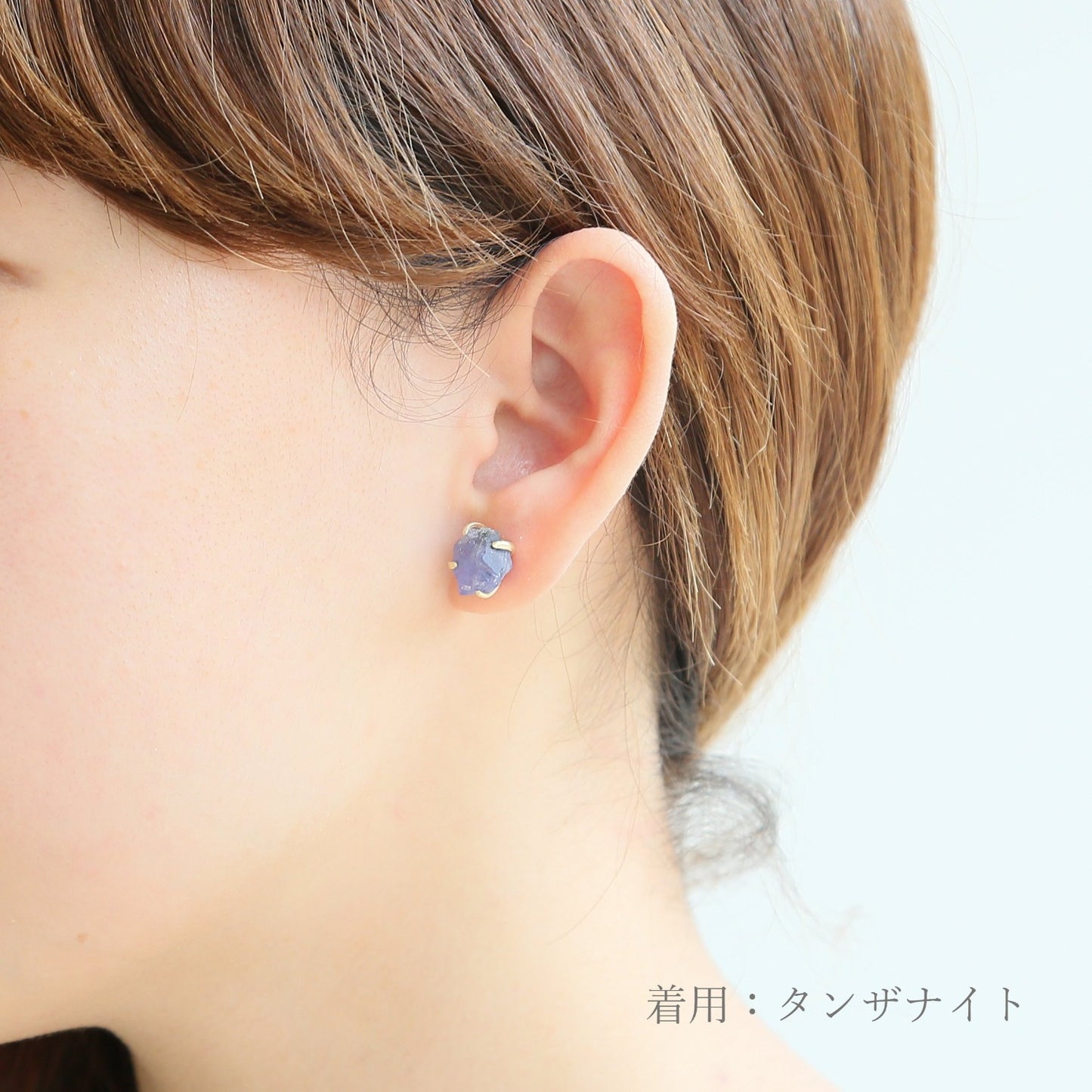 [Made to order] K10 color stone earrings (one ear) | 41-6645-6653 