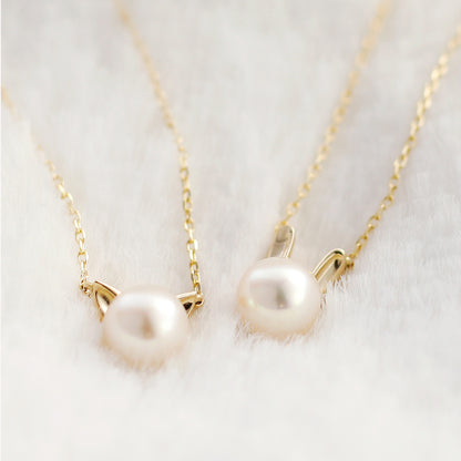 [Made to order] K10 pearl necklace | 66-7621