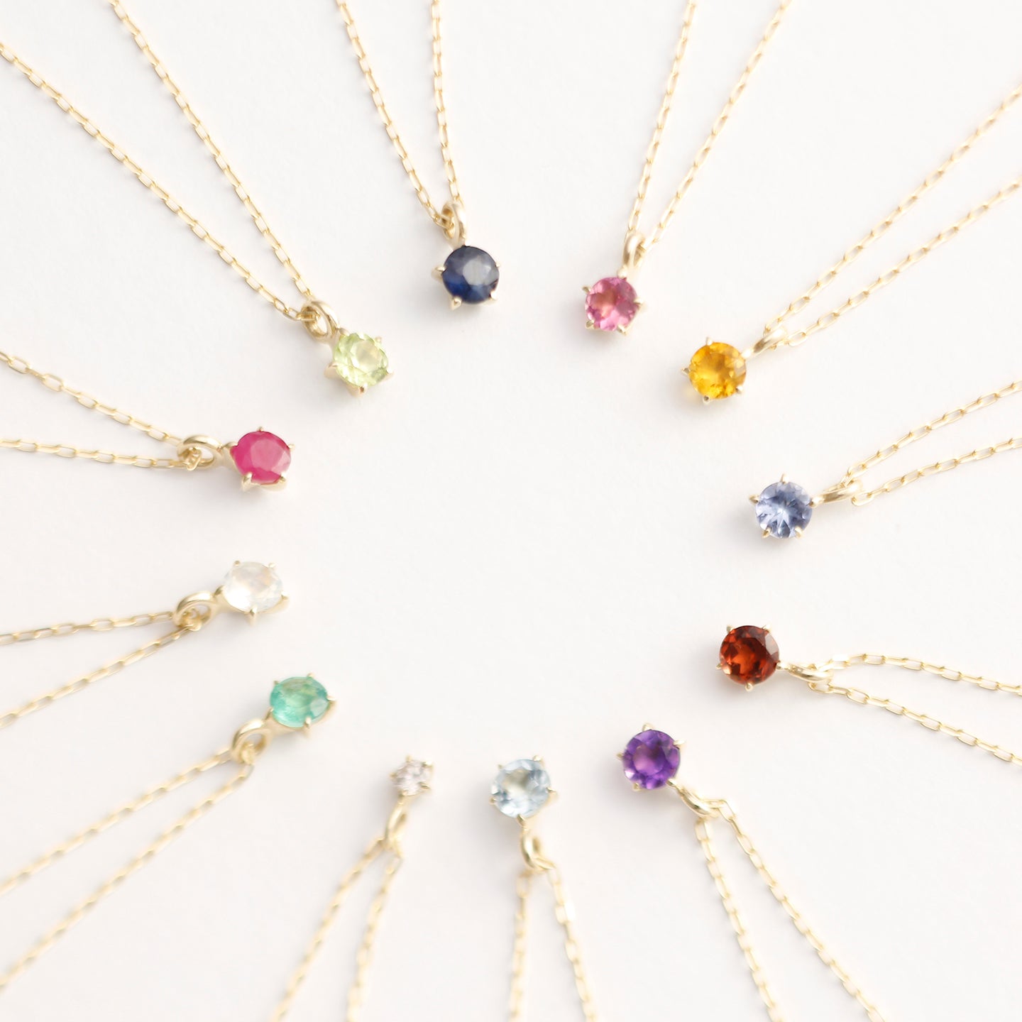 K10 Birthstone Necklace ｜60-8041-8052