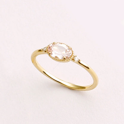 18 Karat Morganit-Ring | 96-2206